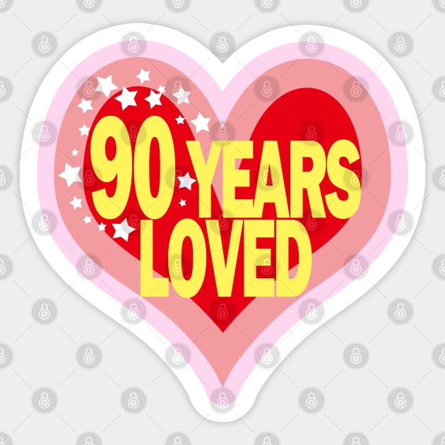 90 years old - 90 Years Loved Sticker by EunsooLee